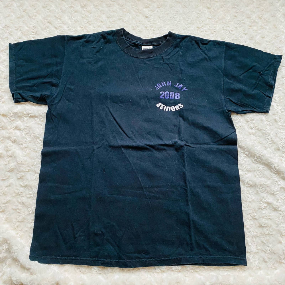 Anvil Black 100% Cotton Mens Dominate Domineight 2008 Tee Shirt Size Large